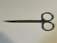 Stainless Steel 4-1/2” Curved Sharp Tip Dissecting Surgical Scissors - Germany