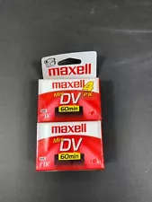 Maxell Mini DV 4 Pack 60min Blank Camcorder Tapes New Sealed