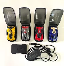 Anki Drive Lot Of 4 Cars Boson, Katal, Rho, Kourai w/ Charging Pod- Untested