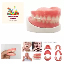 Denture Do it Yourself Full Set of Top and Bottom Fake Teeth for Improve Smile