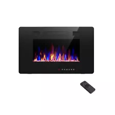 R.W.FLAME 30 inch Recessed and Wall Mounted Electric Fireplace, Low Noise,Fit...