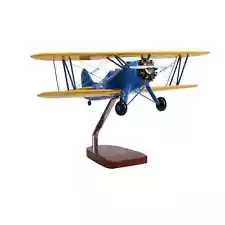 NEW Waco Aircraft Company UPF-7 (Military) Large Mahogany Model