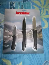 NEW SEALED Kershaw® 3-Piece Assisted Open Knife Pack, 2.25”, 3.4”, 3.5”, Reg $50