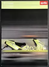 APRILIA SR50 STEALTH SPORT SCOOTER Sales Brochure For 1999 #Cod. 4/99