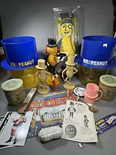 Vintage Planters Mr. Peanut Collectibles Advertising Promotional Lot