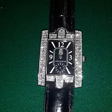 Harry Winston Watch Diamond Bezel Stainless Steel Women's Watch