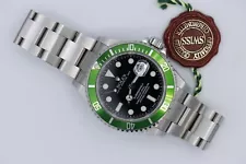 Rolex Submariner 16610LV Kermit 50th Anniversary Green Bezel Box & Papers 2005