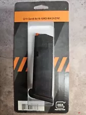 1 x GLOCK G19 Gen 5 9mm 10 Round Factory OEM Magazine - BLK 47289 New in Package