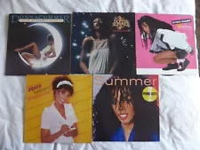 Lot: 5 Donna Summer LPs-CATS WITHOUT CLAWS/SHE WORKS HARD/4 SEASONS/LOVE TO LOVE