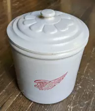 Comemorative Red Wing Stoneware Crock Jar with Lid Mint Condition