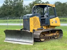 2017 John Deere 450K LGP Crawler Dozer Tractor 115" 6-Way PAT Blade bidadoo