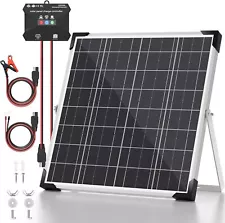 VOLTSET 20W Solar Panel Kit 12V Solar Battery Trickle Charger Maintainer for RV