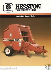 Farm Implement Brochure - Hesston - 530 - Round Baler - 1987 (FB279)