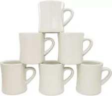 Off White Coffee Mugs Set Of 6 – Diner Coffee Mug 11 oz – Mug Set