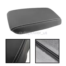 For Honda Civic 2012 2013 2014 Leather Center Console Lid Armrest Cover Black US (For: 2014 Honda Civic)