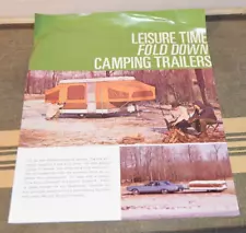 Vintage LEISURE TIME POP UP Campers Travel Trailers Sales Brochure