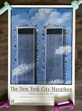 The New York City Marathon 1994 World Trade Center Twin Towers Poster 24x36