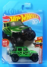 HOT WHEELS 2017 GREEN JEEP WRANGLER 2018 HOT TRUCKS SERIES NEW FOR 2018 1/64