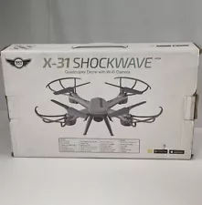 X-31 Shockwave Quadcopter Drone Wi-Fi Camera Sky Rider BRAND NEW w/ Controller