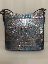 Sale!! Brahmin Mother of Pearl Katie Melbourne Genuine Leather Crossbody Bag NEW