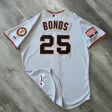 Authentic 2007 Barry Bonds San Francisco Giants Jersey 48 XL Majestic All Star