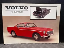 ORIGINAL DEALERSHIP VINTAGE BROCHURE 1962 VOLVO RED P 1800 SALES FLYER