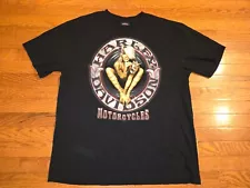 RARE XLARGE 2 SIDE HARLEY DAVIDSON NEIDENGARD'S SEXY TATTOOED WOMAN BLACK SHIRT