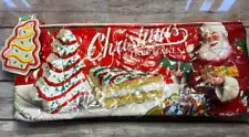 Little Debbie Vanilla Christmas Tree Cakes Zippered bag with Tree zipper pull