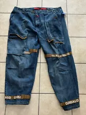 Marithe Francois Girbaud 46x30 Men's Jeans Hip Hop Y2K Shuttle Tape