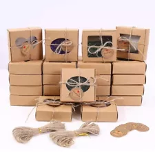 32 Pack Soap Making Supplies Soap Square Kraft Boxes Boxes for soap-box-square