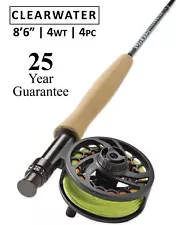 Orvis Clearwater 4wt Fly Rod 8'6" - 25 Year Warranty - Free Shipping