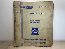 Triumph spare parts catalogue original genuine for TR4