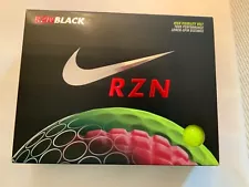 (12) Nike RZN Black Tour Level Yellow High Visibility Golf Balls One Dozen