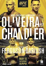 UFC 262 Fight Poster 11x17 Inches - Oliveira vs Chandler | Ferguson vs Dariush