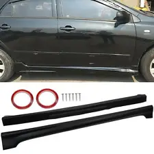 Unpainted Side Skirt Rocker Penal For 2008-2013 Toyota Corolla Sedan Body Kits