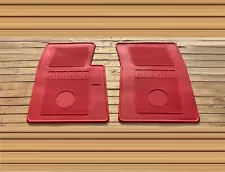 for Plymouth arrow truck floor mats rubber red set of2 1979-82