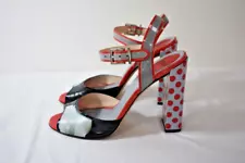 FENDI leather Open Toe Shoes Size 40 or 9 M On Sale rg