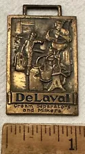 ANTIQUE DELAVAL CREAM SEPARATOR & MILKER WATCH FOB DAIRY FARM EQUIPMENT COW TOOL