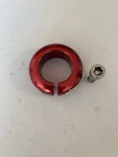 Bassett BMX Seat post Clamp 1 1/4” (31.8mm) Red - Mint Condition Hutch Bullseye