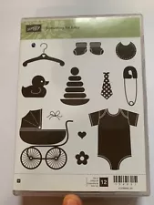 STAMPIN UP something for baby STAMP SET newborn babies rubber ducky