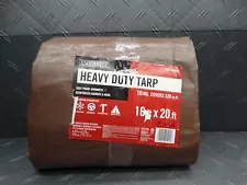 EVERBILT 16 ft. x 20 ft. Brown/Silver Heavy Duty Tarp HLD1620H