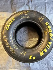 NASCAR GoodYear #1 Eagle New Race Tire 1993 Autographed (unknown) Man Cave