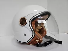 BEON -3/4 Open Face Motorcycle Helmet for Adults, Vespa, Scooter, Moped. DOT