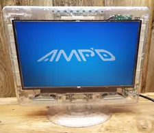 AMPD 13" Clear Prison Television Monitor Flat Screen LED TV HDMI TV Gaming WORKS