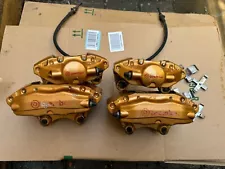 2003-2008 Nissan 350Z Infiniti G35 GOLD Brembo Brake Caliper Set Of 4 OEM