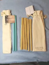 My Estate Sale! Grove Bamboo & Silicone Straws~ Ecologically Sustainable! W/bags