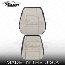 For 2015 - 2023 Ford Mustang Driver Top & Bottom Perf. 2-Tone Vinyl Seat Covers