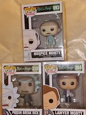 Rick and Morty Funko Pop Bundle - Lawyer Morty, Prison Break Rick, Hospice Morty