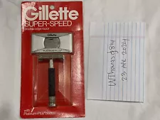 1979 Gillette Z4 Super Speed - NEW IN PACKAGE