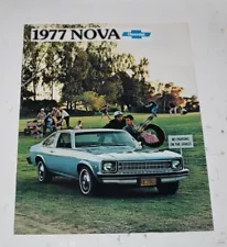 1977 CHEVROLET NOVA ORIGINAL DEALER SHOWROOM SALES BROCHURE MINT NEW